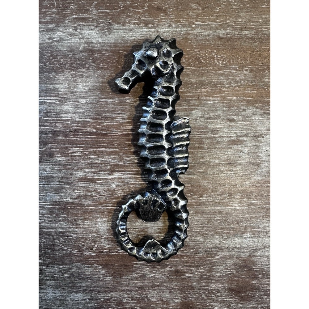 Silver Metal Seahorse Bottle Opener Bar Key Ocean Beach Sea Theme